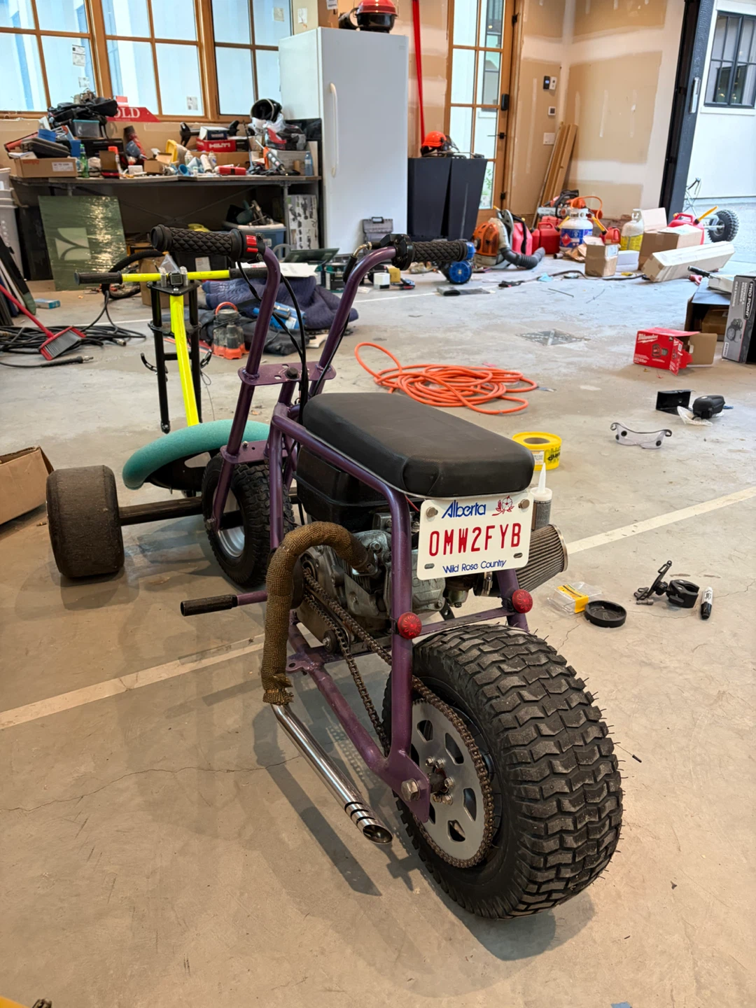 Custom Purple Mini Bike - photo 3