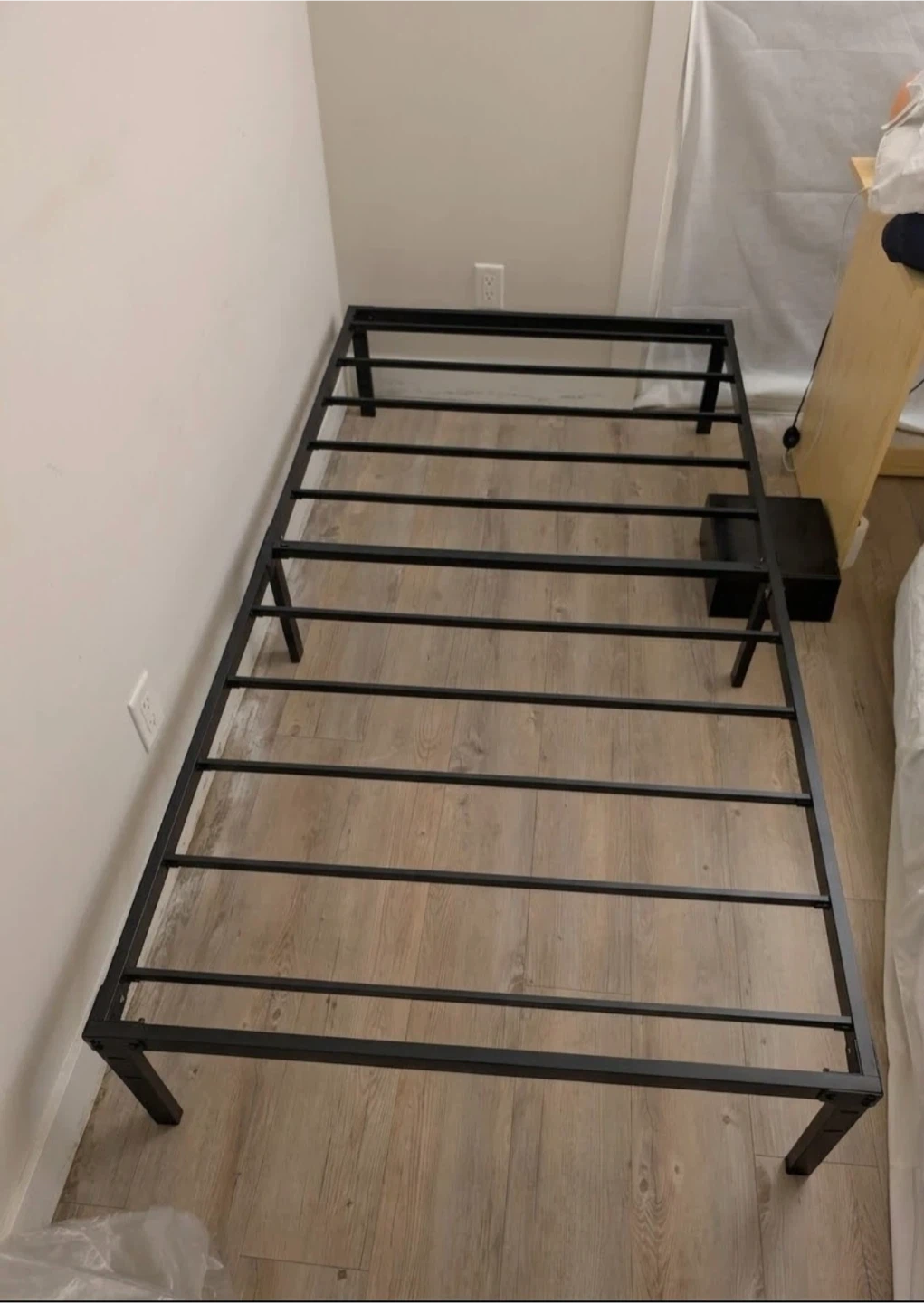 Black Metal Twin Bed Frame, $40 - photo 2