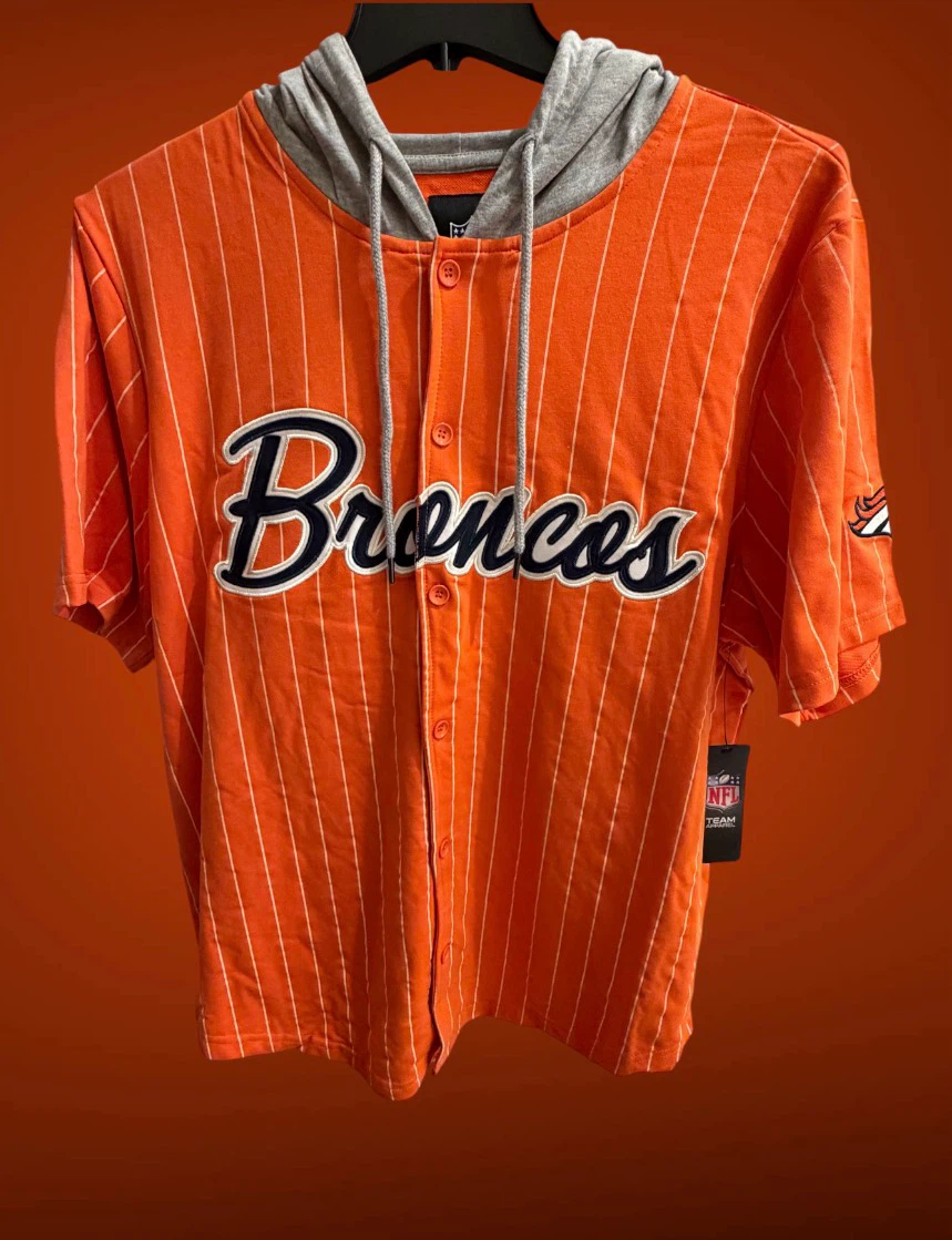 Denver Broncos NFL Team Apparel Hooded Jersey