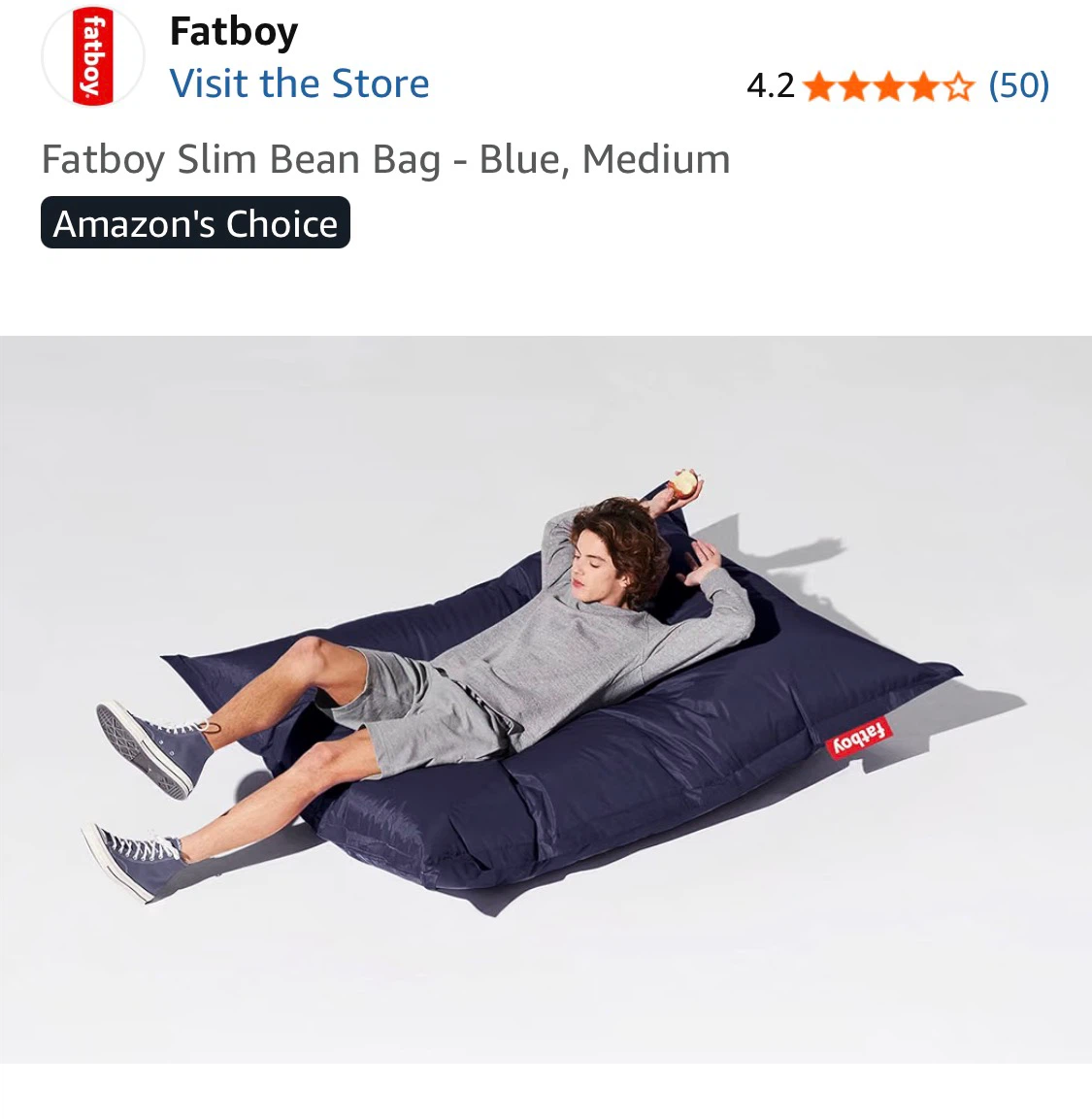 Fatboy Slim Bean Bag - Blue - photo 3