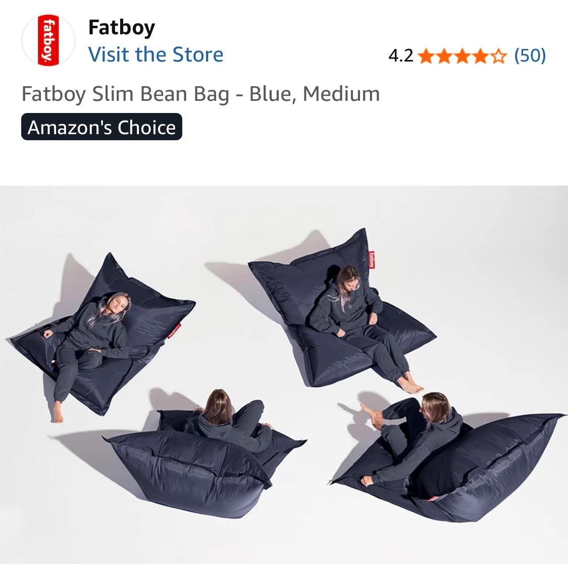 Fatboy Slim Bean Bag - Blue - photo 4
