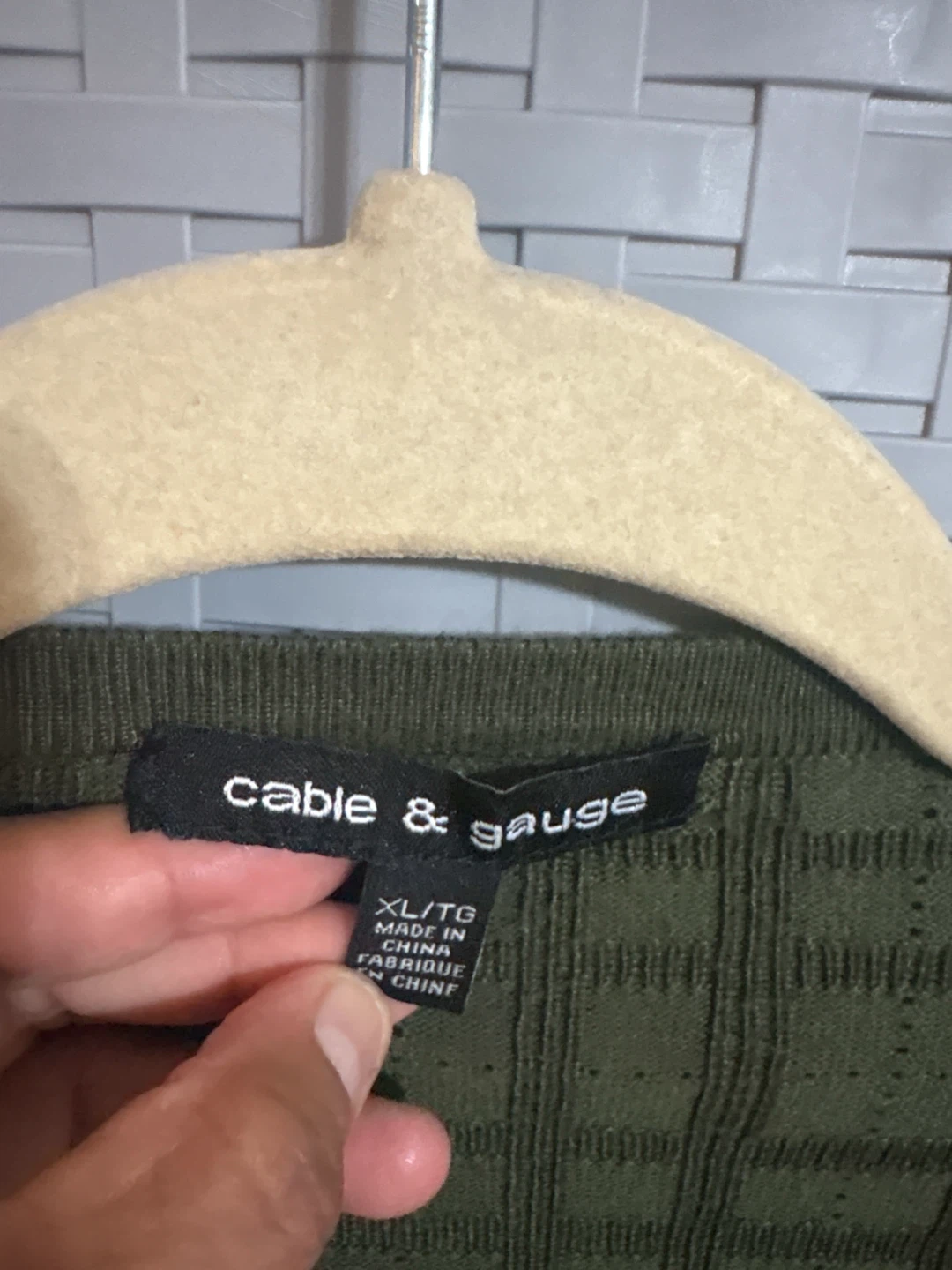 Cable & Gauge Olive Green Cardigan - photo 2