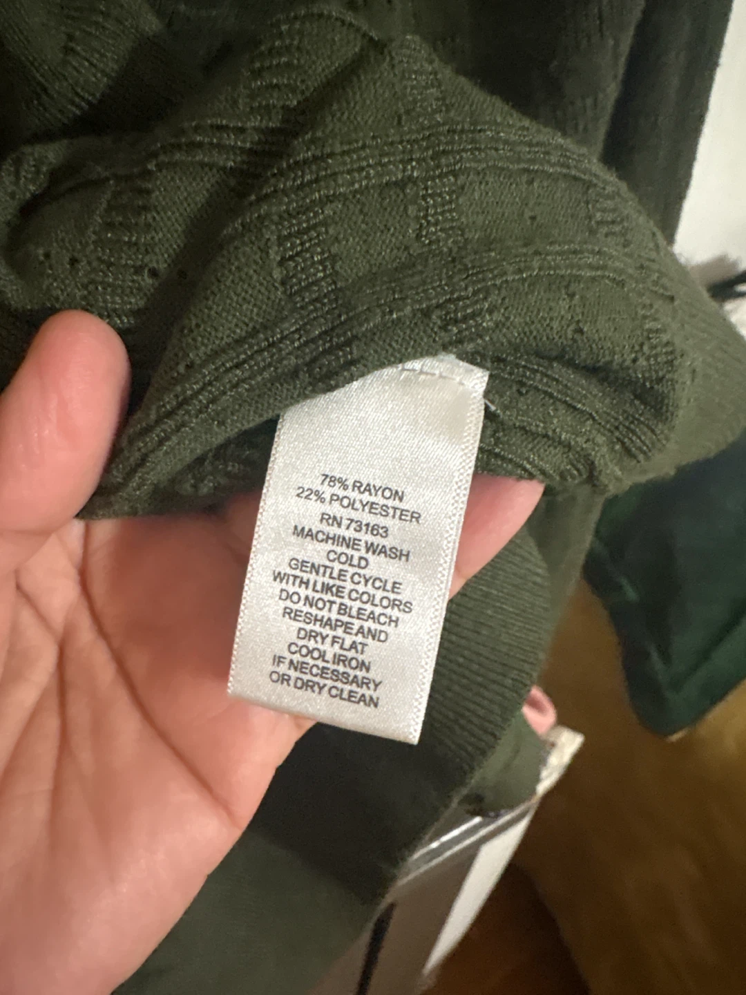 Cable & Gauge Olive Green Cardigan - photo 3
