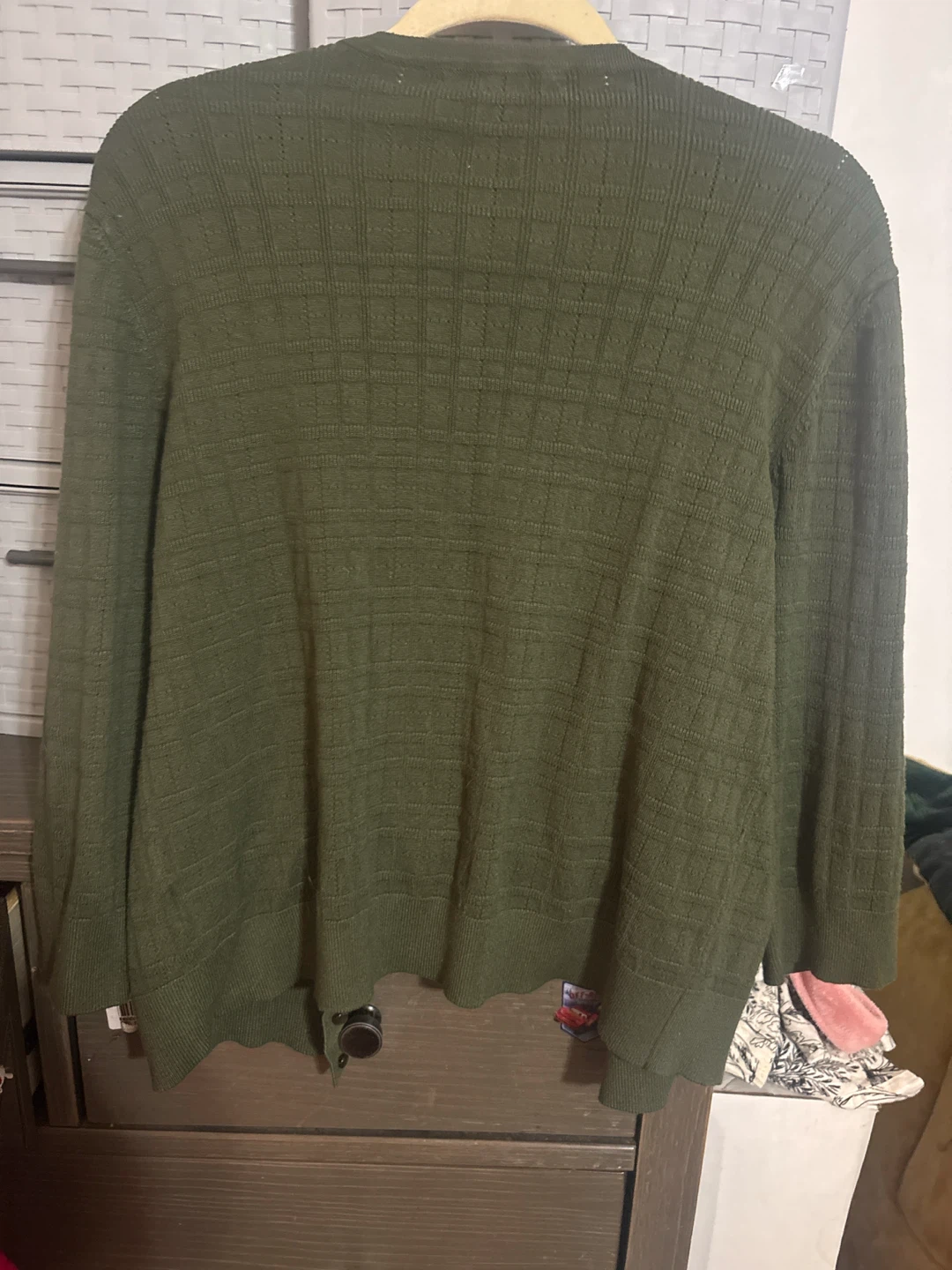 Cable & Gauge Olive Green Cardigan - photo 4