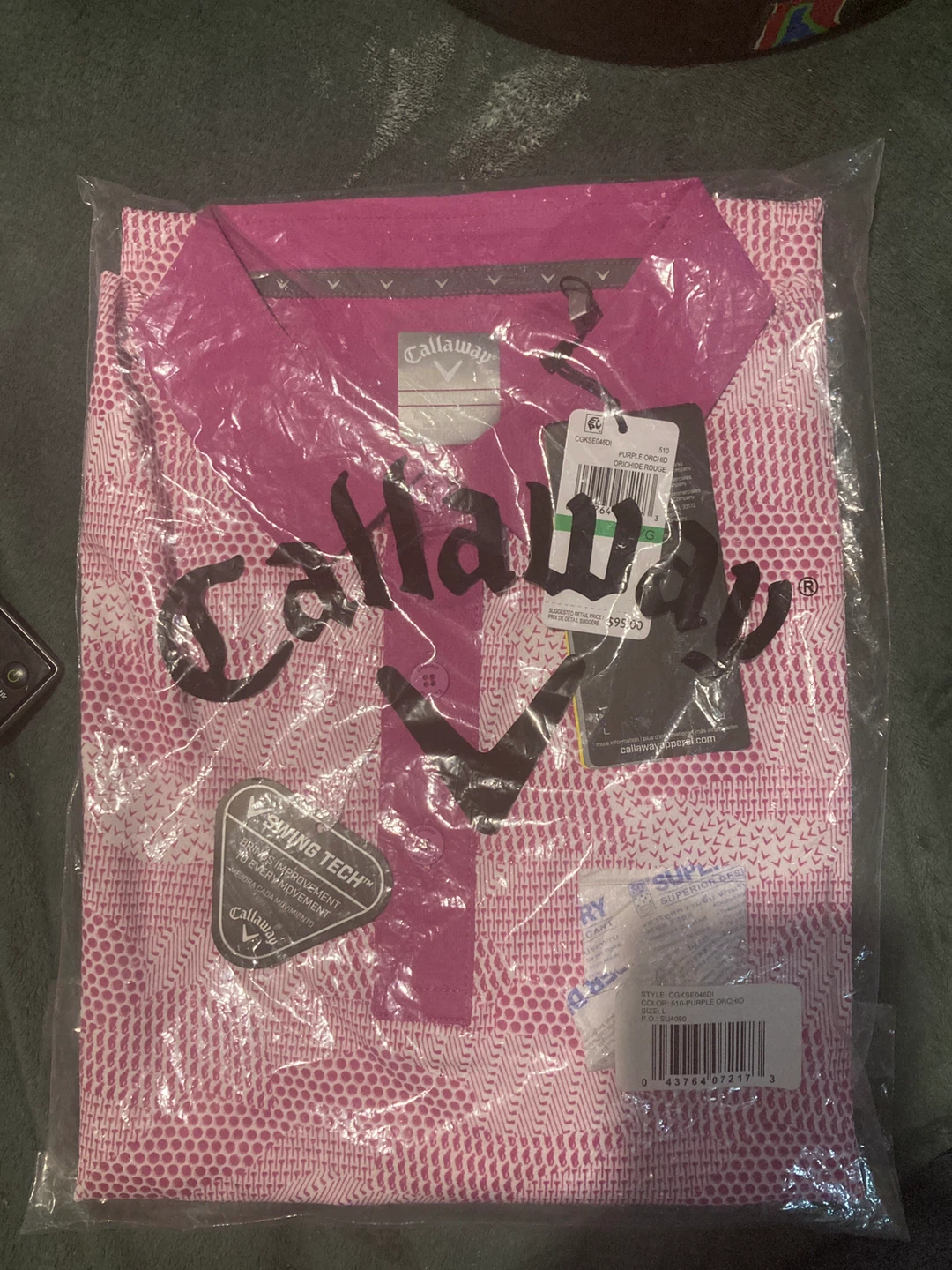 Two PGA Tour and Callaway Golf Shirts - Large