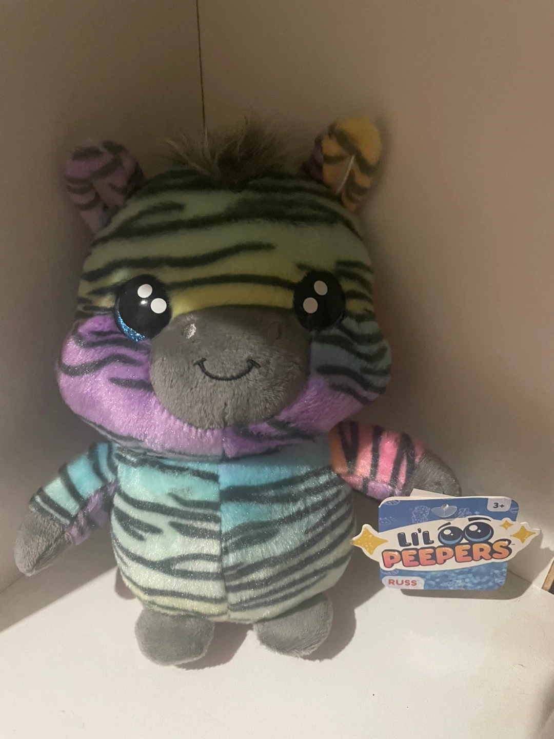 Russ Li'l Peepers Zebra Plush
