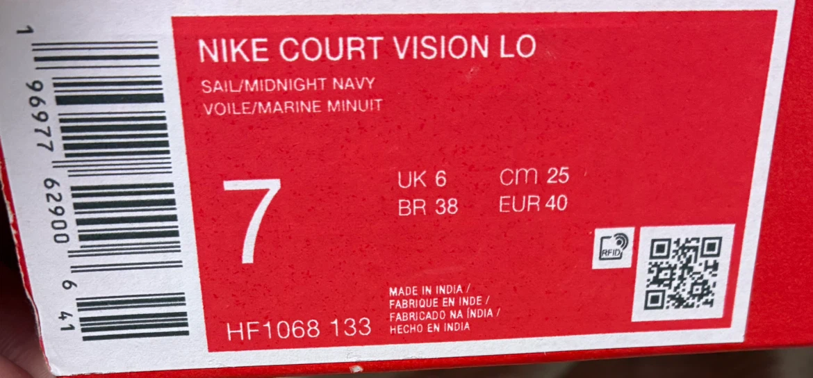 Nike Court Vision Lo - Sail/Midnight Navy - photo 4