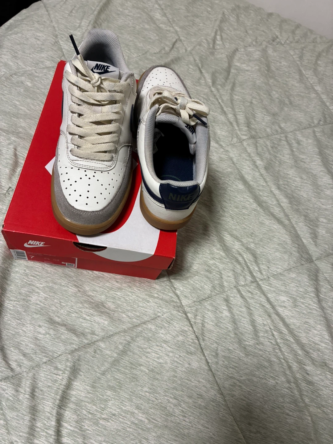 Nike Court Vision Lo - Sail/Midnight Navy - photo 3
