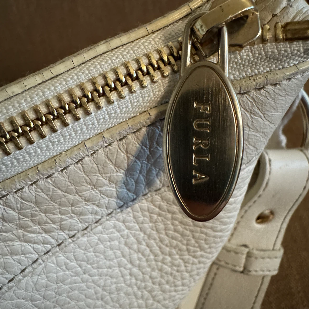Furla White Leather Shoulder Bag - photo 4