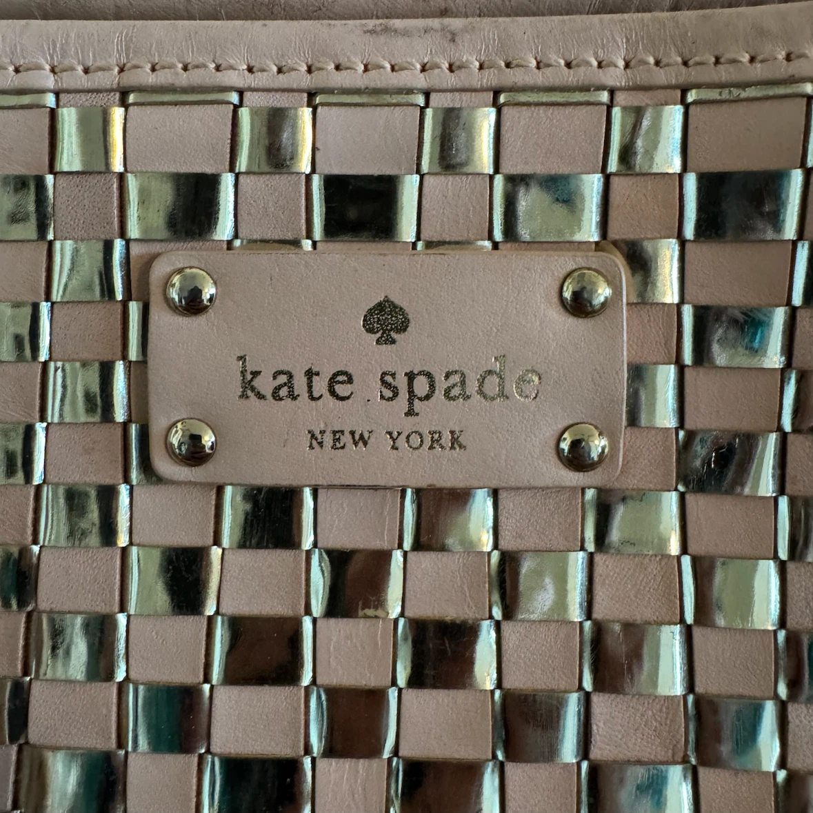 Kate Spade Woven Metallic Tote Bag - photo 3