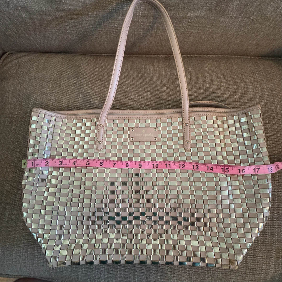 Kate Spade Woven Metallic Tote Bag - photo 5