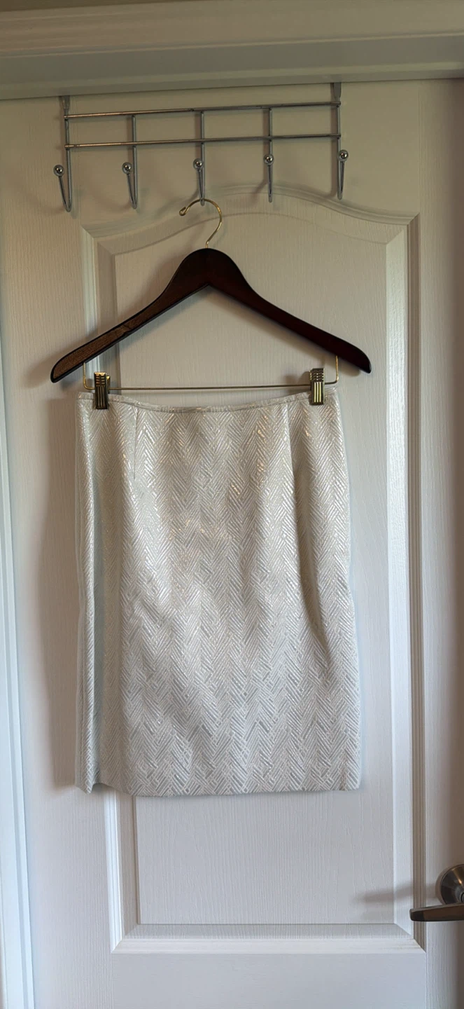 New Kasper 2-Piece Metallic Skirt Suit Set - size 2P - photo 2