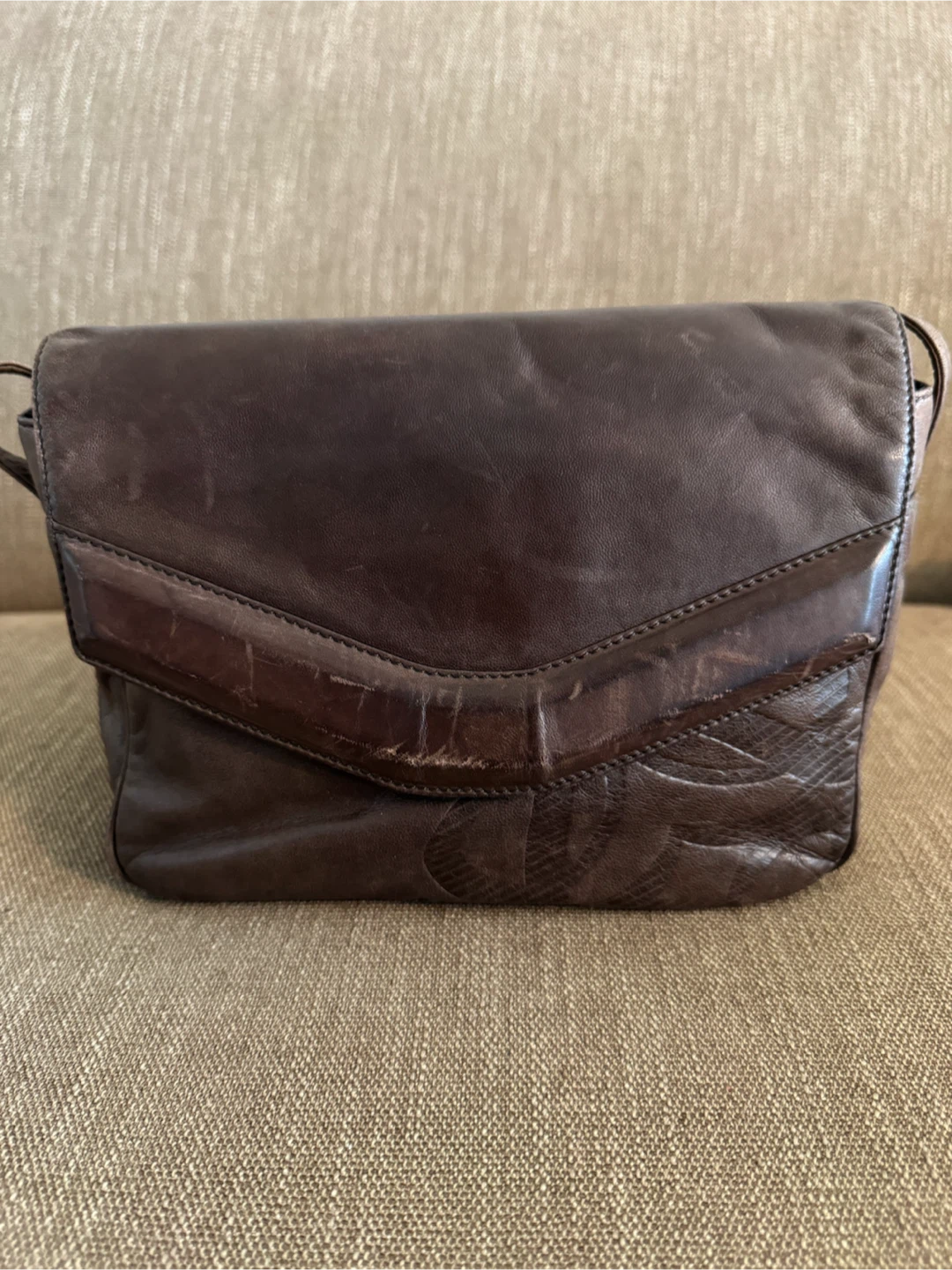 Loewe Brown Leather Shoulder Bag