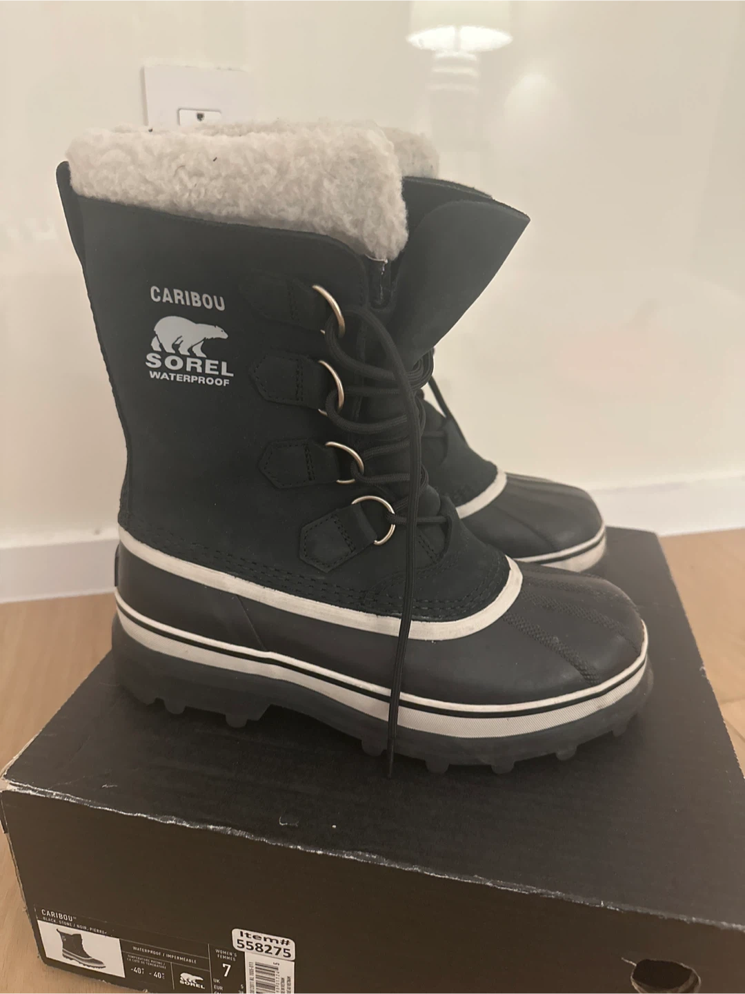 SOREL Caribou Waterproof Winter Boots Size 7