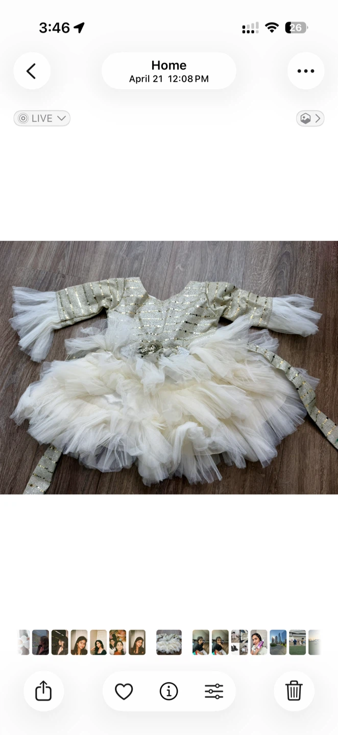 Girls sequin and tulle party dress