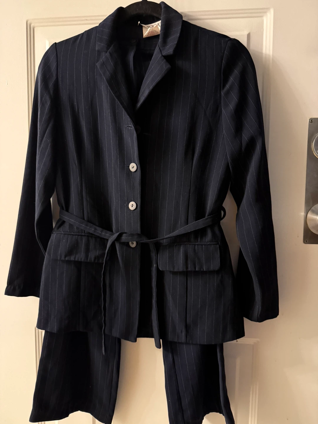 Jessica Pinstripe Pant Suit Set - photo 2