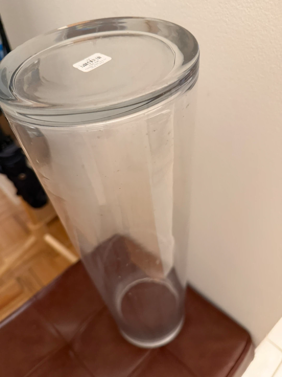CB2 Clear Glass Cylinder Vase 19.5 Inches - photo 3