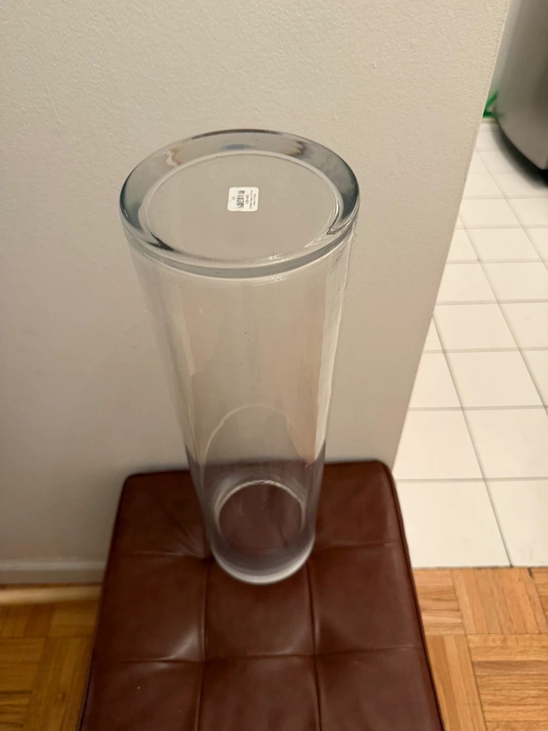 CB2 Clear Glass Cylinder Vase 19.5 Inches - photo 4
