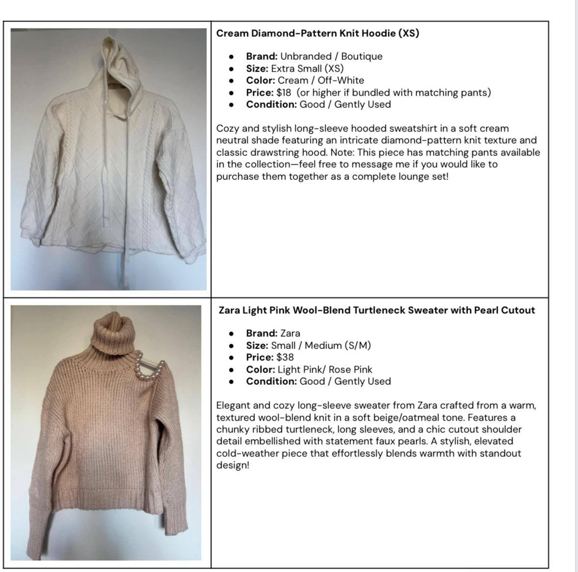 Sweaters for sale- details in the pictures - photo 2