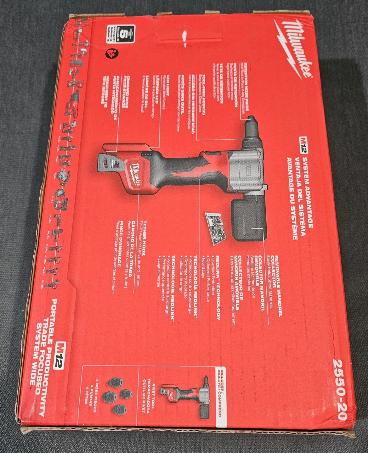 Milwaukee M12 Rivet Tool 2550-20 - photo 3