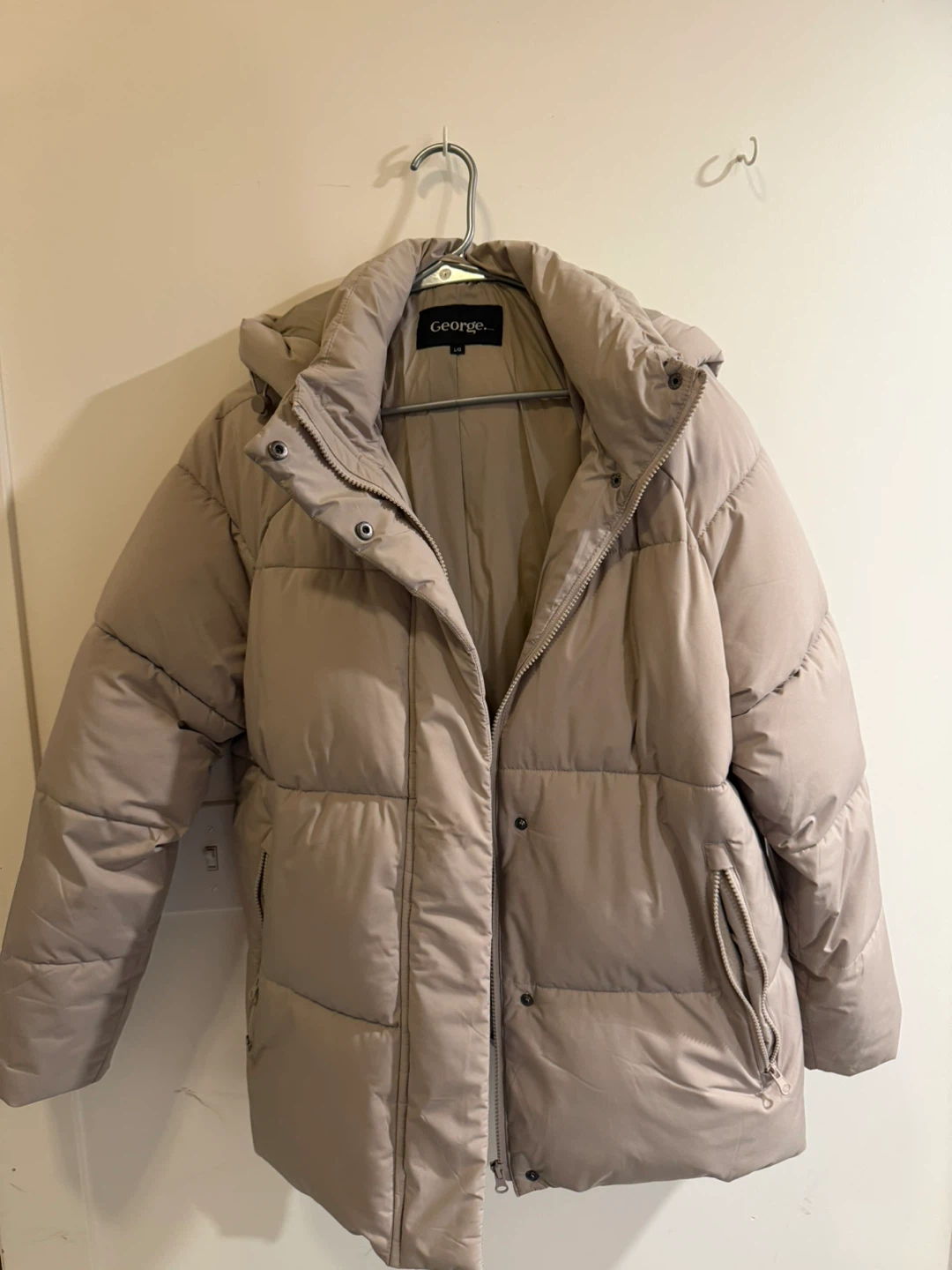 George Beige Puffer Jacket