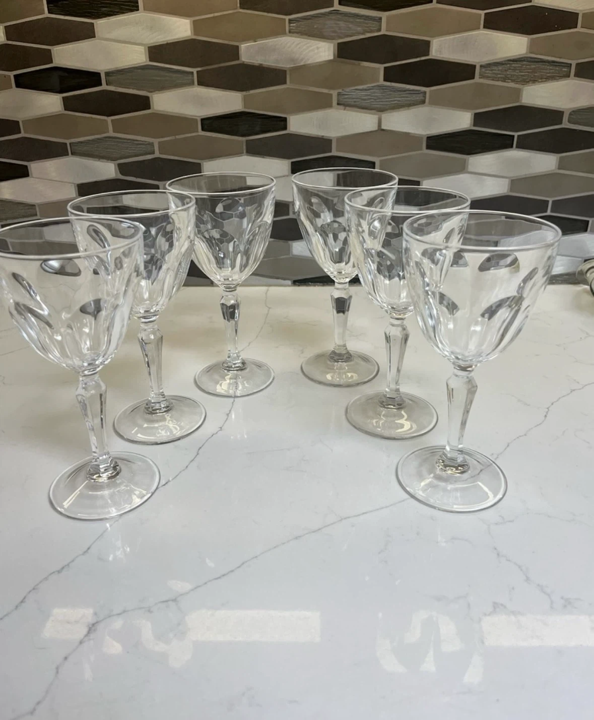CRISTAL D’ARQUES - DURAND GOBLETS IN THE “WASHINGTON” PATTERN