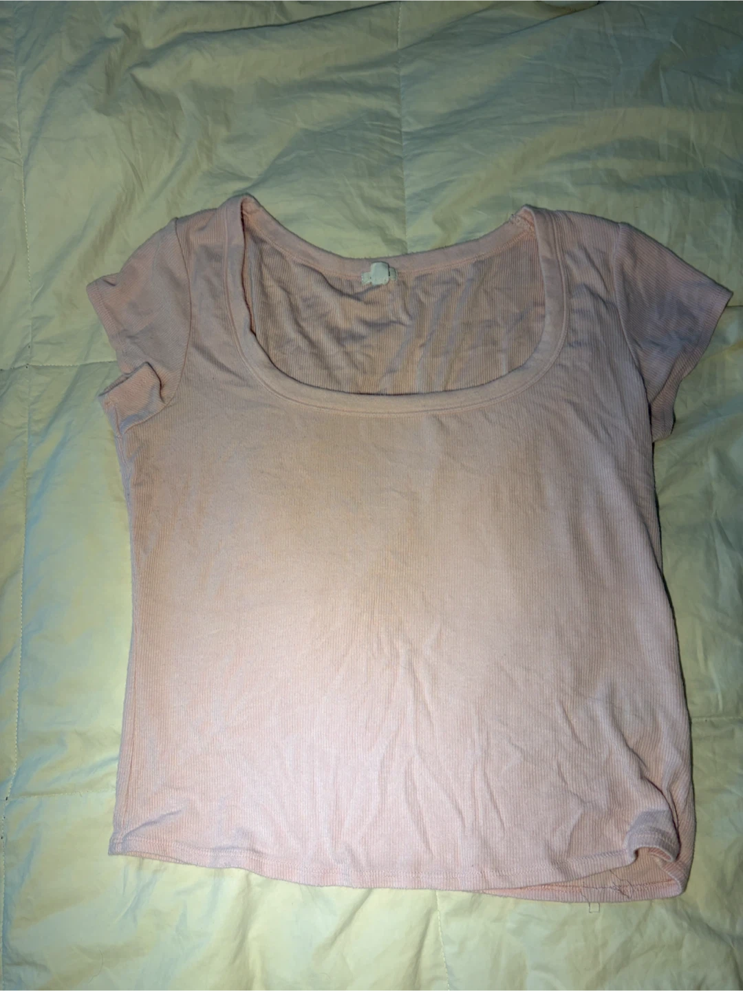 Garage Pink Ribbed T-Shirt