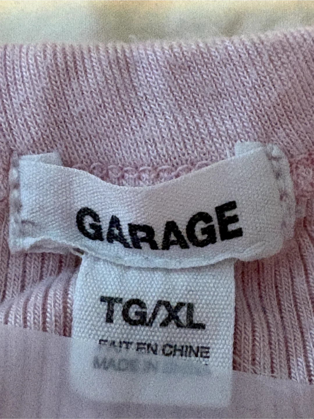 Garage Pink Ribbed T-Shirt - photo 2