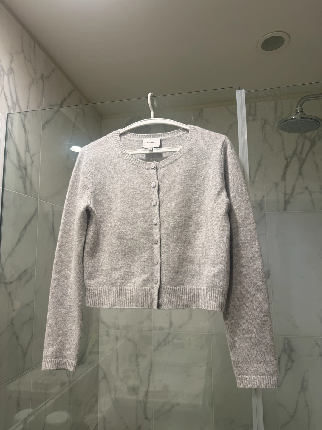 Reformation Clara Cashmere Crew Cardigan