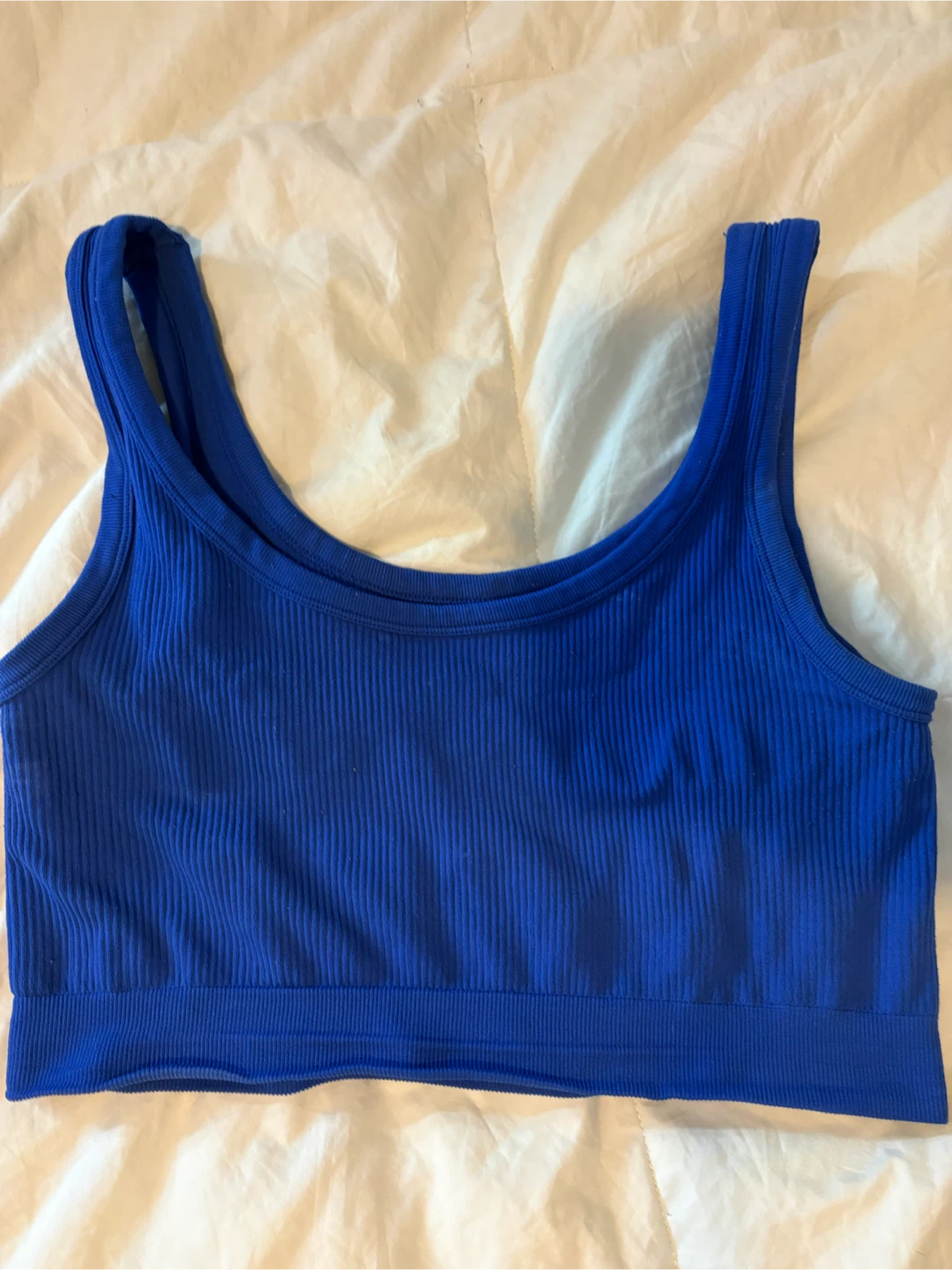 Ambiance Ribbed Tank Top Blue