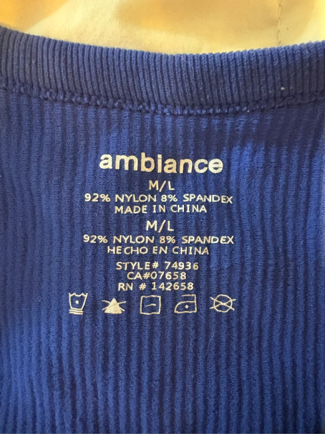 Ambiance Ribbed Tank Top Blue - photo 2