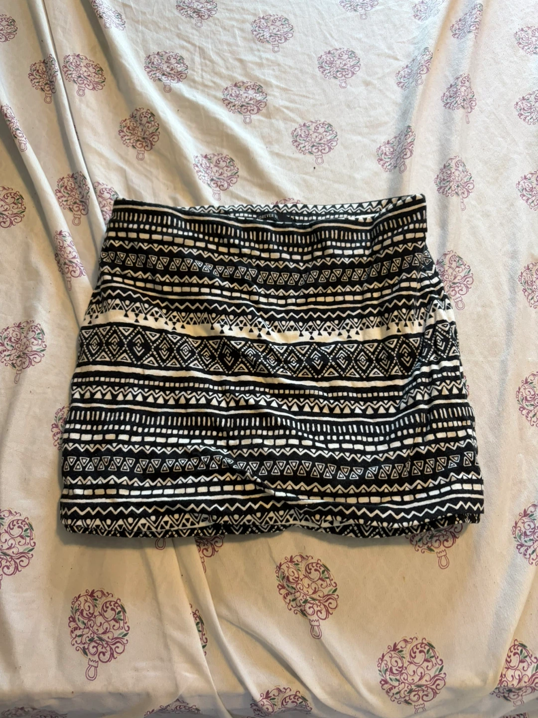 Forever 21 Patterned Mini Skirt