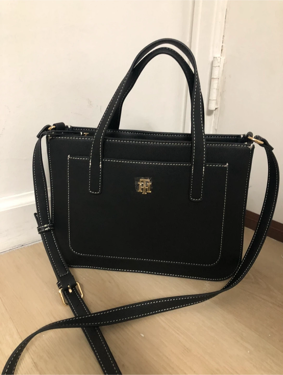 Tommy Hilfiger Black Satchel Bag
