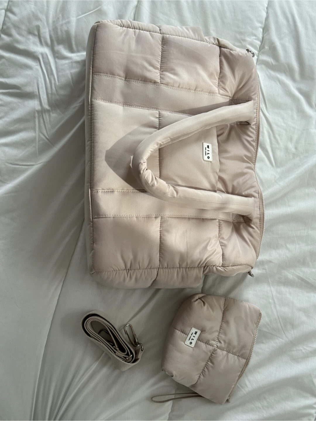 Wilo The Label Puffer Bag + Pouch