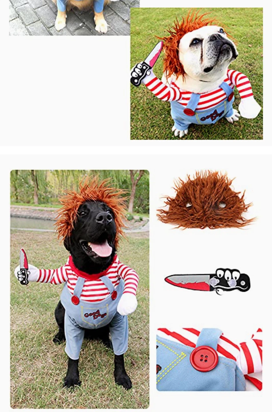 2 Dog Chucky Halloween Costume (medium) - photo 2