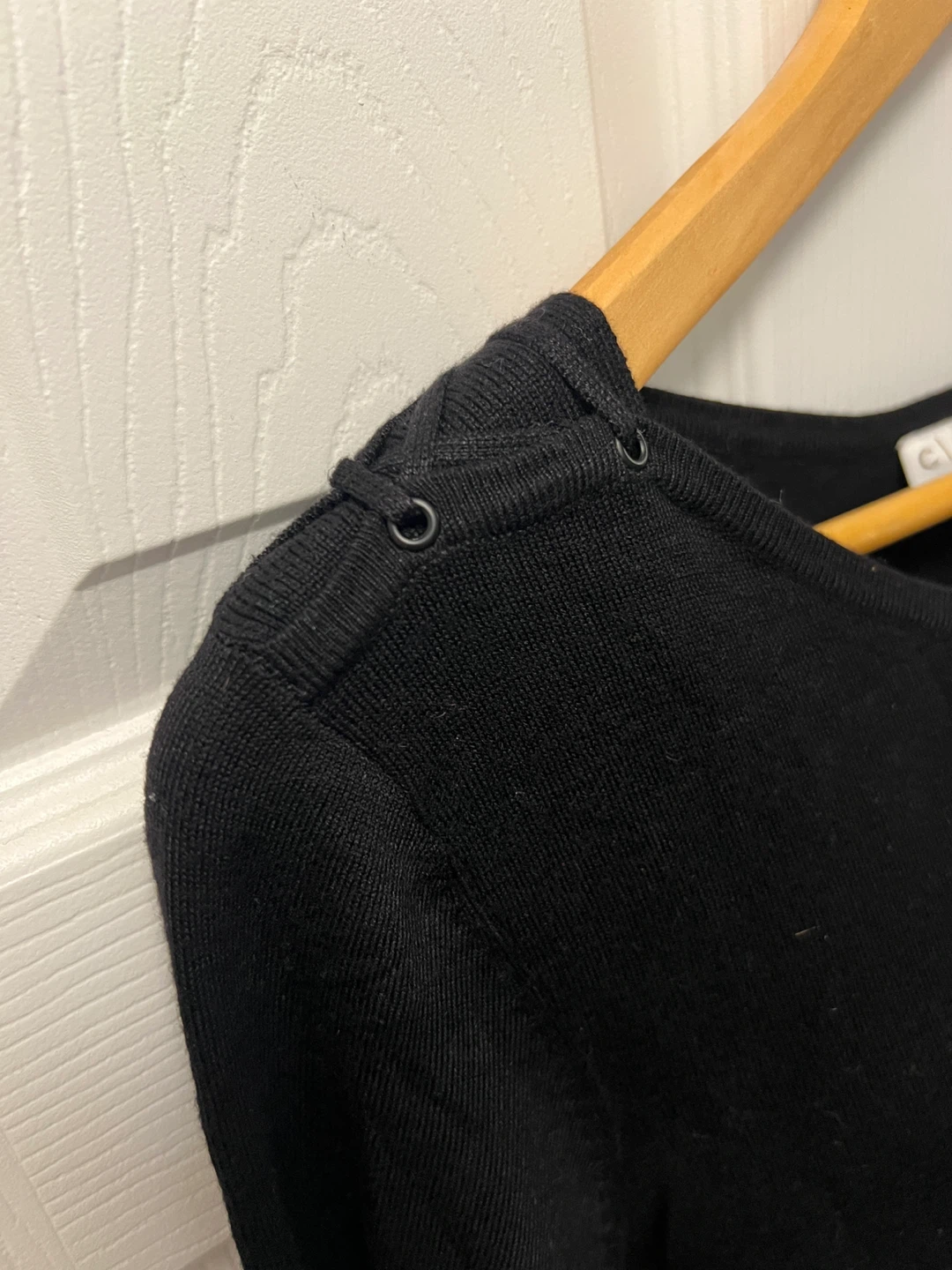Black long-sleeve knit tunic - photo 2