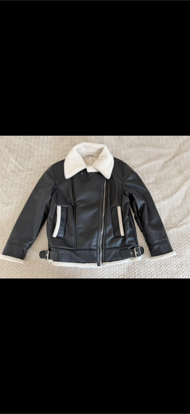Genuine leather jacket with genuine mink - photo 2