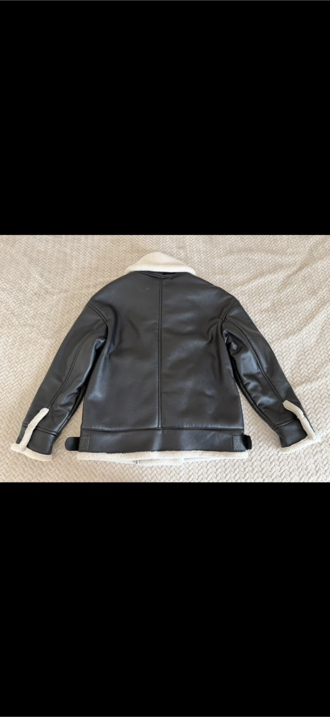 Genuine leather jacket with genuine mink - photo 3