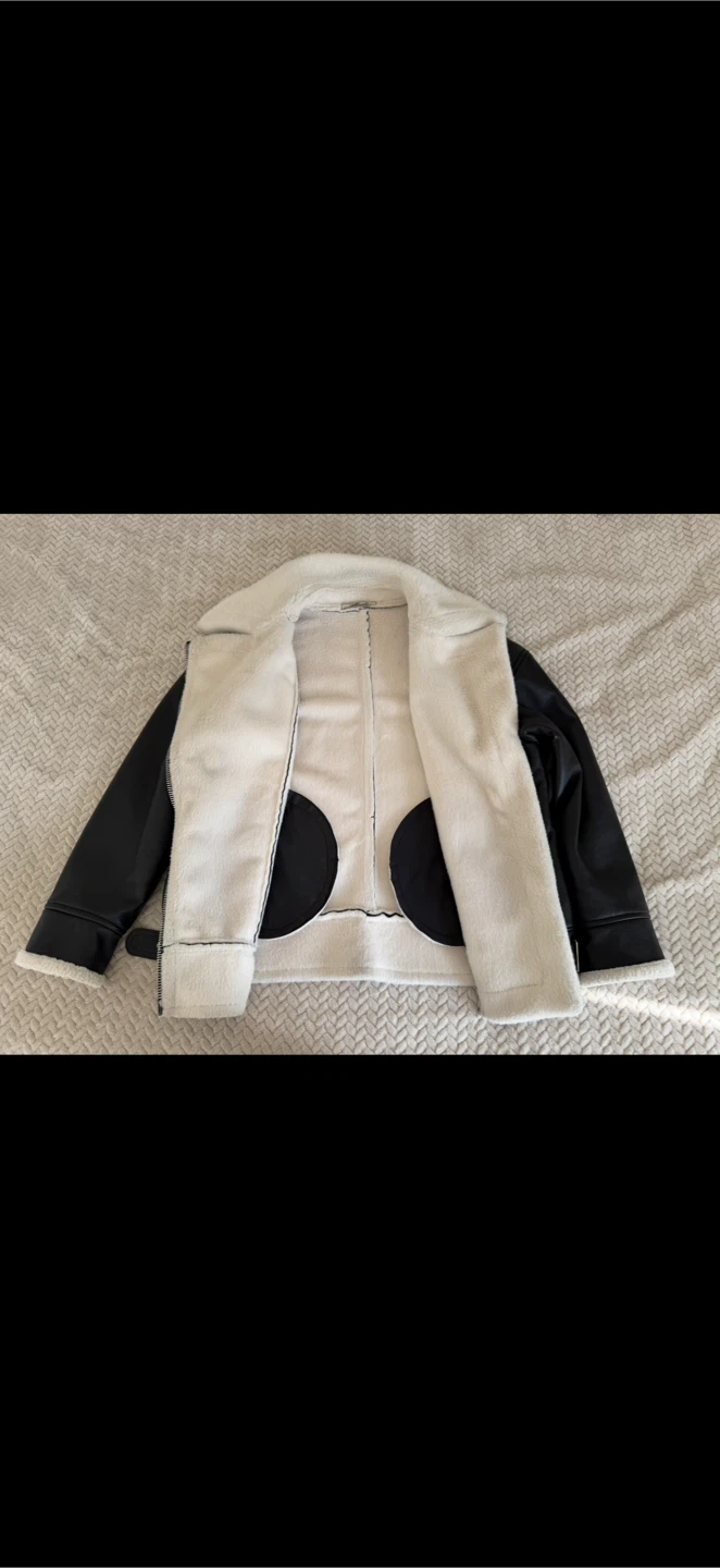 Genuine leather jacket with genuine mink - photo 5