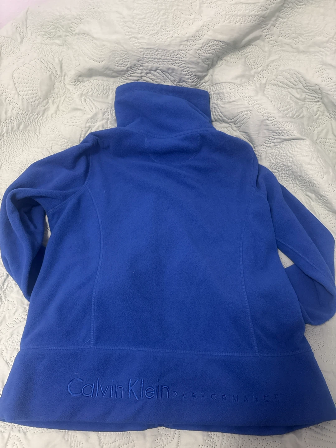 Women Calvin K Performance Blue Fleece Jacket - photo 2