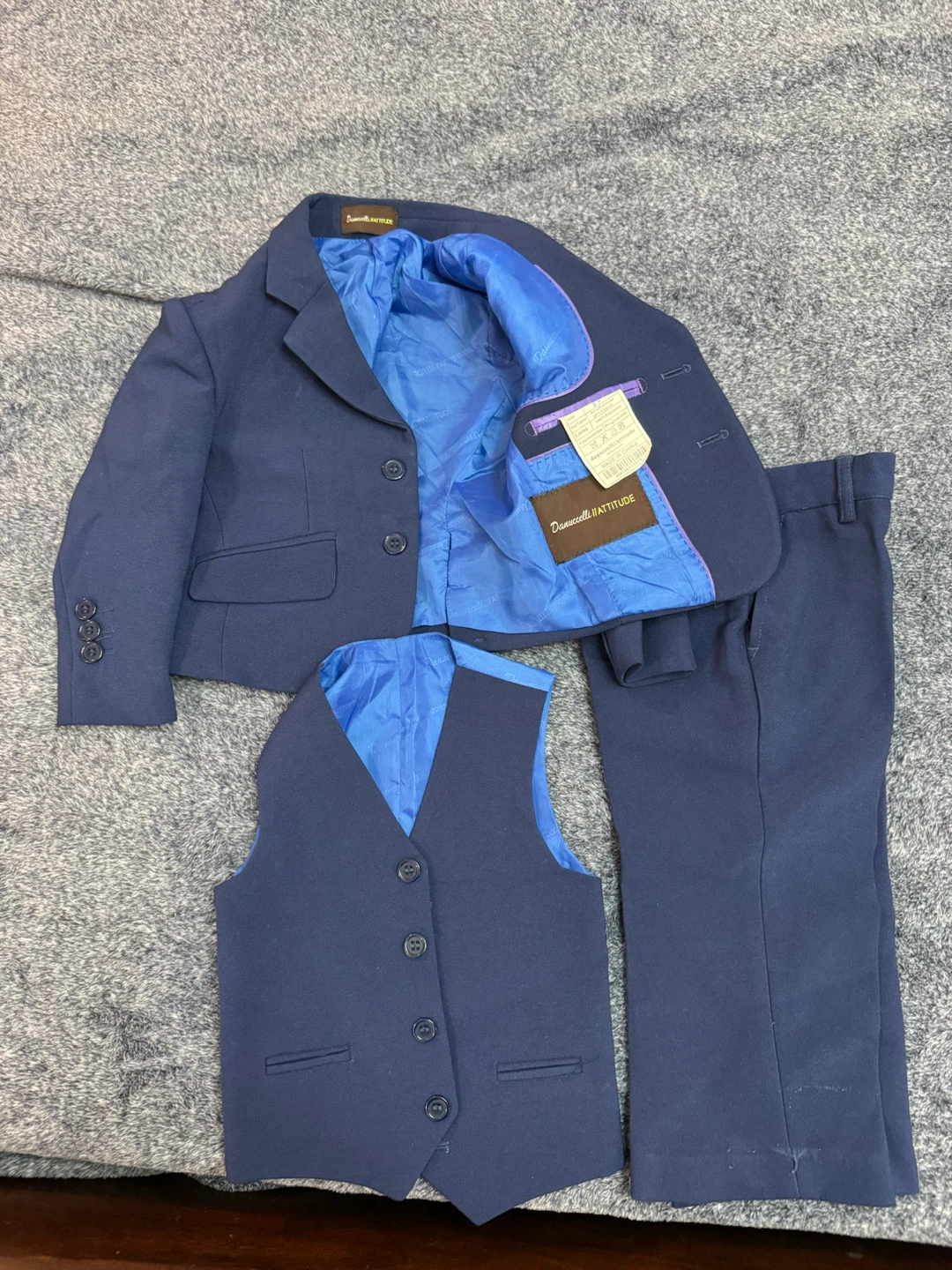 Danuccelli Navy Suit Set Size 6M - photo 2