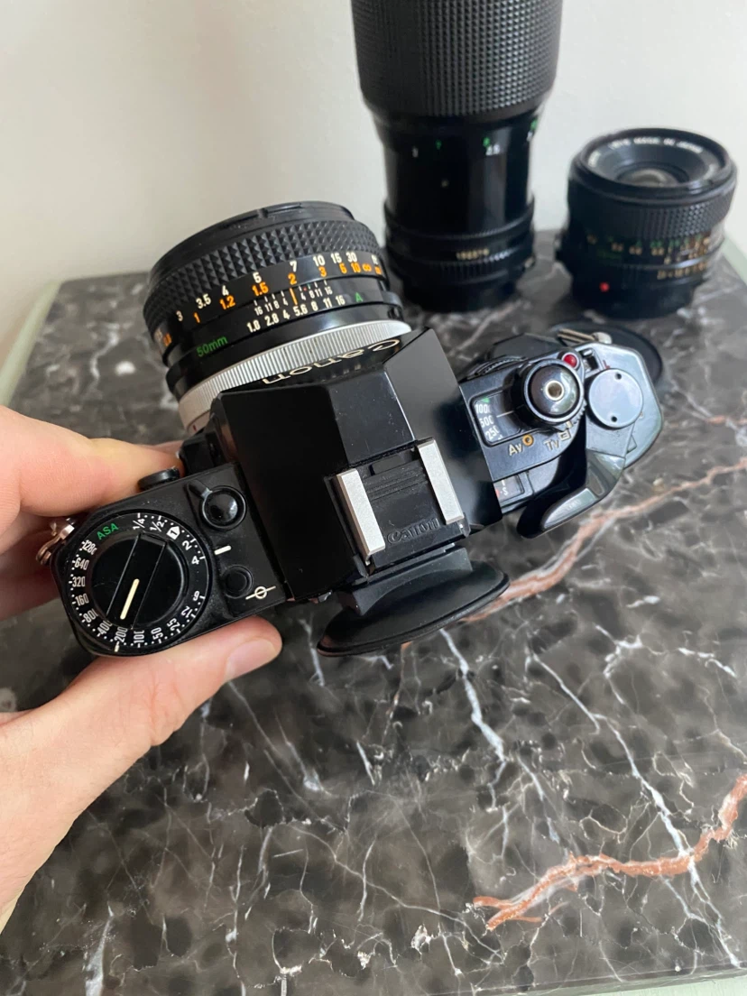 Vintage Canon A-1 Film Camera Bundle - photo 2