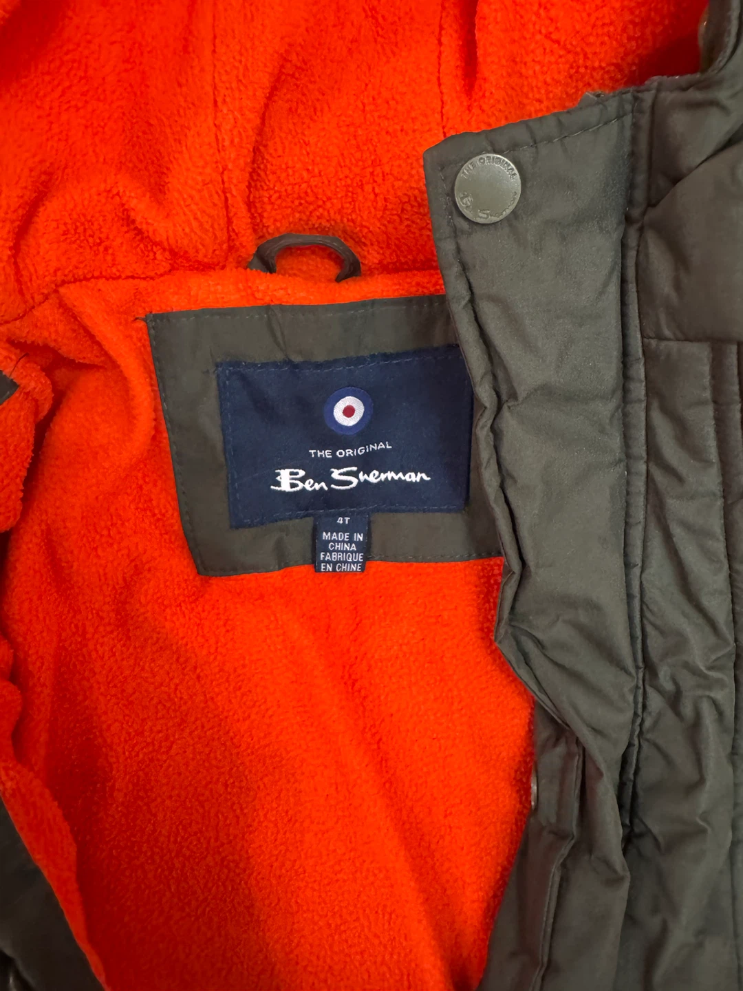 Ben Sherman Boys Olive Green Jacket