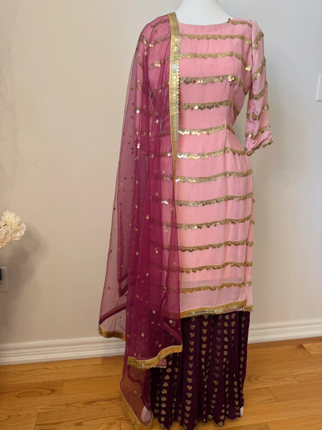 Beautiful Sharara suit size 34