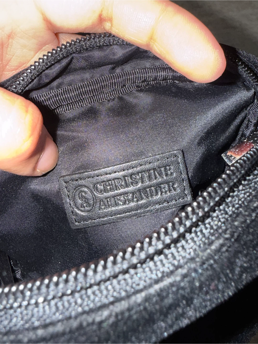 Christine Alexander Black Velvet Makeup Bag - photo 5