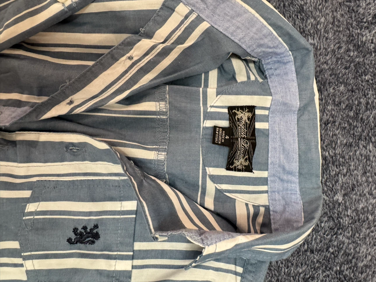 English Laundry Striped Button-Down Shirt