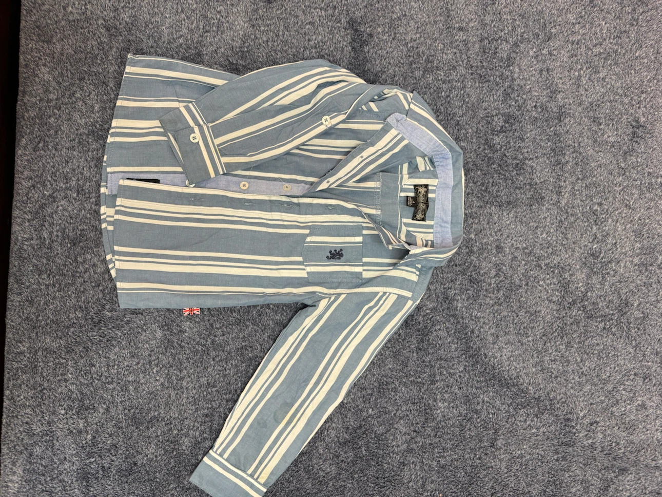 English Laundry Striped Button-Down Shirt - photo 2