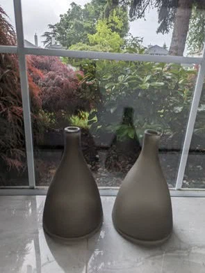 Modern Matte Black Decorative Vases - Set of 2 - photo 3