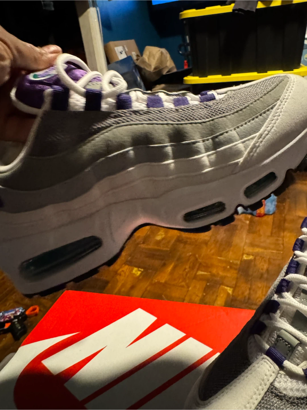 Nike Air Max 95 Purple/Grey Size 8.5 - photo 3