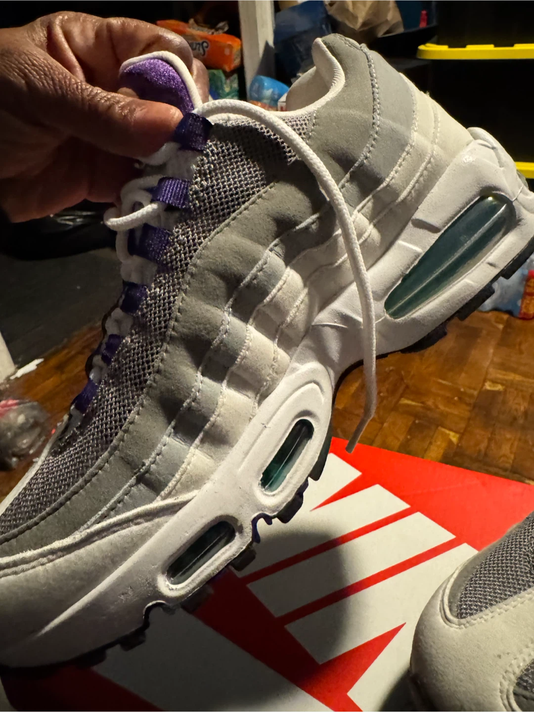 Nike Air Max 95 Purple/Grey Size 8.5 - photo 5
